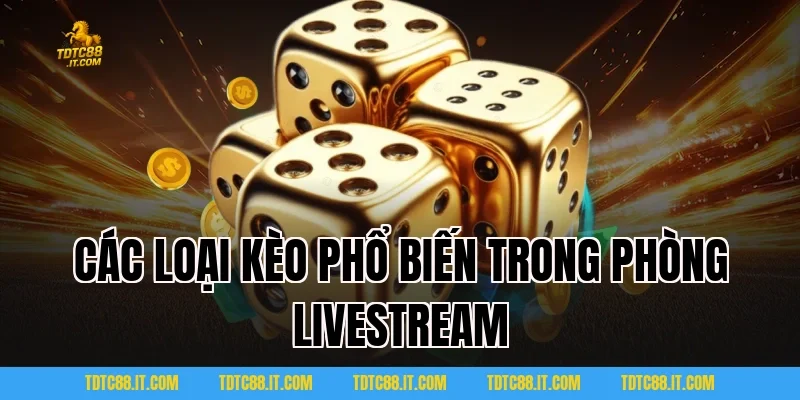 Tài Xỉu Livestream TDTC: Siêu Phẩm Trò Chơi Online Thịnh Hành 4 Các Loại Kèo Phổ Biến Trong Phòng Livestream